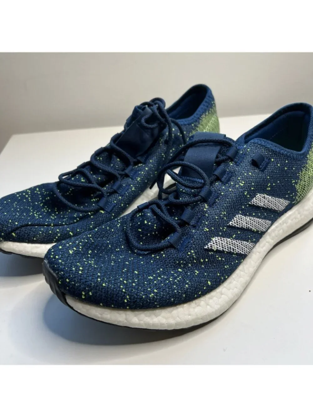 adidas PureBoost Legend Marine Knit Running Shoe B37776 Mens 13 New
